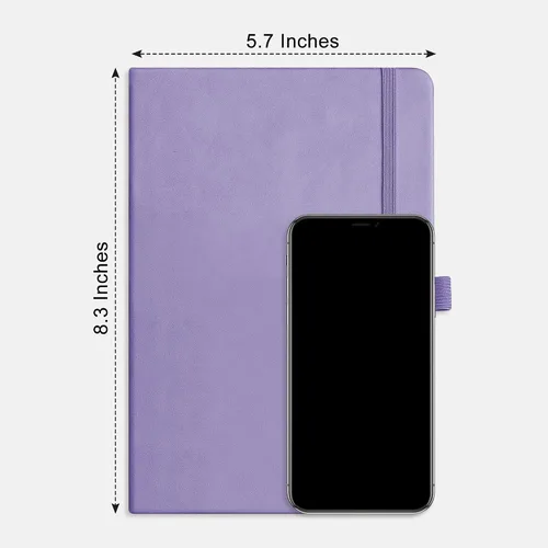 Miniatura 9 de RETTACY Cuaderno rayado, 192 páginas numeradas, tamaño A5 mediano (5.7 x 8.3 pulgadas), para hombres y mujeres, para hacer notas, escritura, trabajo
