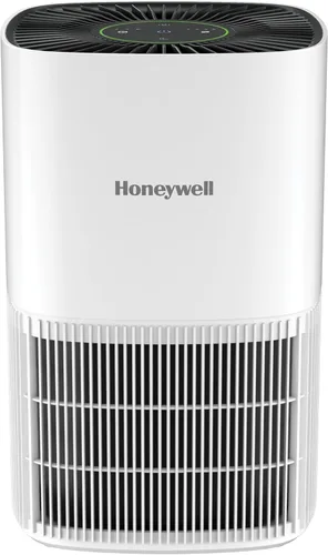 Honeywell Allergen Plus HPA125W - Purificadores de aire HEPA compactos para habitación pequeña, cobertura de hasta 530 pies cuadrados, filtro 3 en