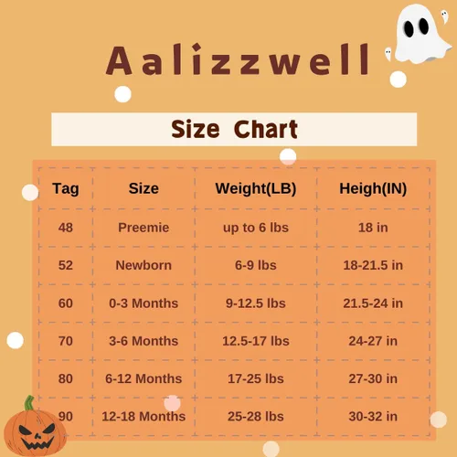 Miniatura 6 de Aalizzwell Falda para bebé recién nacida, traje de Halloween