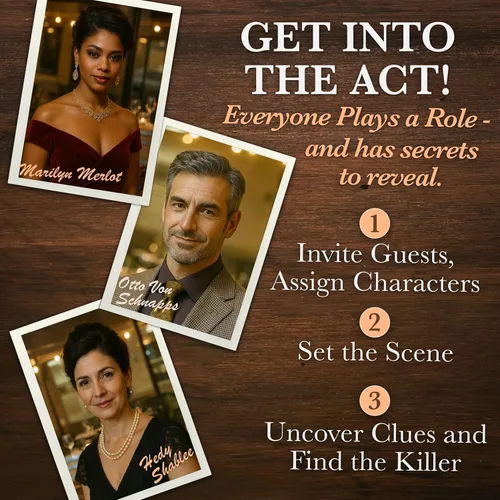 Miniatura 7 de Murder Mystery Party, A Taste for Wine & Murder, Murder Mystery Party Game to Host Your Own Murder Mystery Night