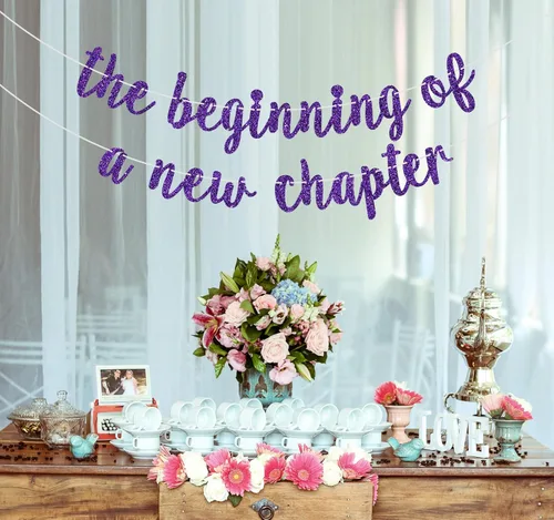 Miniatura 4 de Cartel de The Beginning of a New Chapter, decoraciones de fiesta de despedida, pancarta de graduación 2026, decoración de fiesta de jubilación
