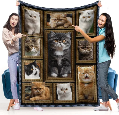 Miniatura 8 de Manta de gato negro, regalos para mujeres y hombres, acogedora manta suave y mullida para sofá, cama, viajes, manta ligera de franela de felpa