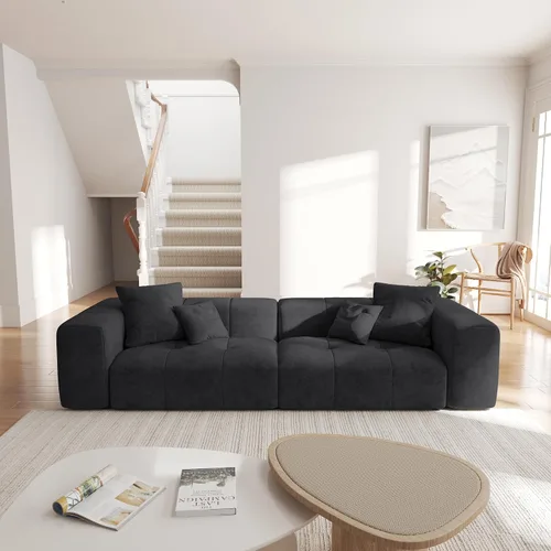 JACH Sofás seccionales de 2 plazas, sofá moderno de oficina, sofá modular de dos plazas, sofá cama acogedor para apartamento, dormitorio, sala de