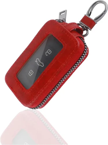Miniatura 8 de Turcee Funda universal para llavero de automóvil, funda universal para llavero y mosquetón, soporte de cuero para llavero inteligente para automóvil