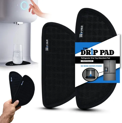 Miniatura 8 de Recogedor de goteo para refrigerador para bandeja de agua, protege la bandeja dispensadora de hielo y agua de derrames, acumulación de minerales