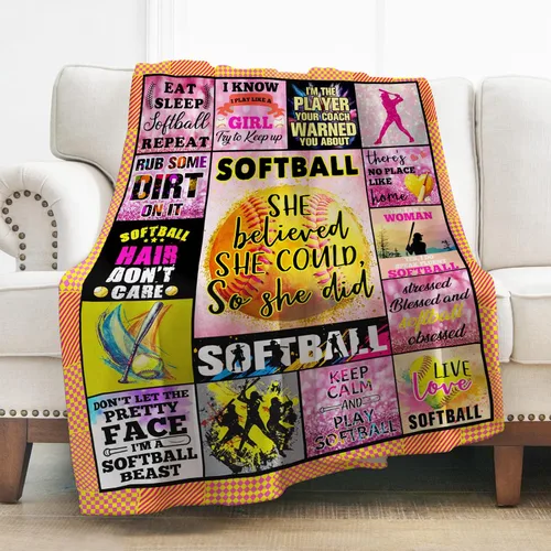 Miniatura 7 de Levens Manta de béisbol de 50 x 60 pulgadas, regalos de béisbol para niños y niñas de 8 a 12 años, regalo único para niños y hombres, gran regalo