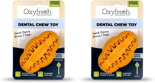 Miniatura 10 de Oxyfresh Juguete dental para masticar para perros, el mejor juguete de limpieza de dientes de perro, un simple juguete de mordida y cepillo que