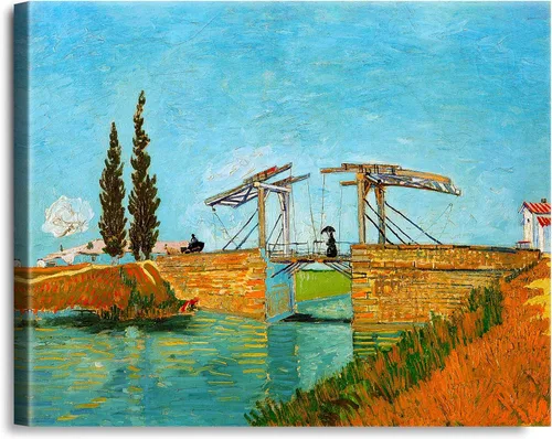 Miniatura 94 de A&T ARTWORK Noche estrellada sobre el Ródano de Vincent Van Gogh. Tamaño del marco: 36 x 30 pulgadas, tamaño de la imagen: 30 x 24 pulgadas
