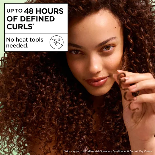 Miniatura 4 de Garnier Fructis Curl - Acondicionador hidratante nutritivo para cabello rizado, proteína vegetal y fórmula de aceite de coco, hasta 48 horas