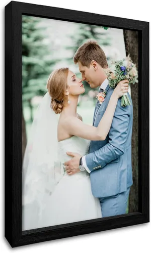 Miniatura 22 de Impresiones de lienzo personalizadas enmarcadas con tus fotos, impresión personalizada de foto a lienzo, regalos para parejas, amigos, familia, Negro