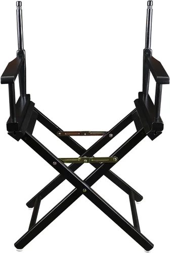 Casual Home silla de director de 18 pulgadas, únicamente armazón, Madera, Negro
