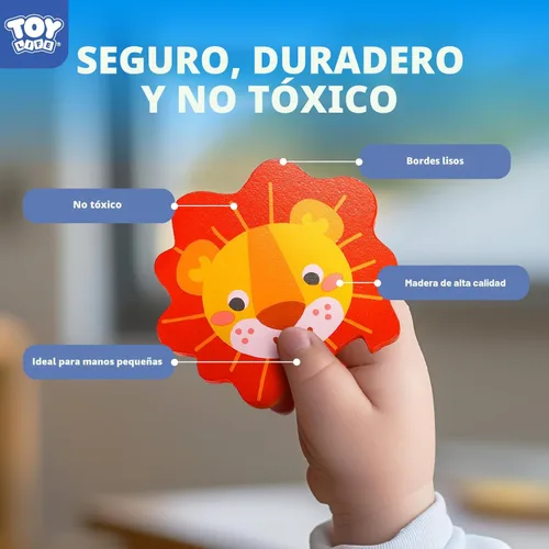 Miniatura 3 de TOY Life - Rompecabezas de madera para niños de 1 a 3 años, rompecabezas para niños, rompecabezas para bebés, juguetes Montessori para niños y niñas