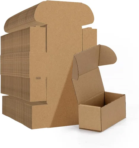 Miniatura 46 de HORLIMER - Cajas de envío pequeñas de 7x5x2, conjunto de 50, caja de cartón corrugado blanca para envío de correspondencia