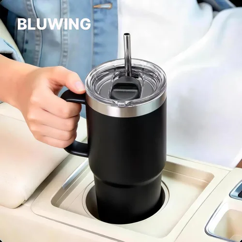 Miniatura 4 de Tapa superior de rosca de repuesto de 20 onzas para taza YETI TraveI con hilos solamente, tapa resistente a derrames para taza de viaje con rosca