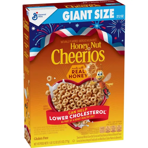 Miniatura 24 de Cheerios Taza de cereales para desayuno, sin gluten, cereales de una sola porción, 1.3 onzas (paquete de 12)