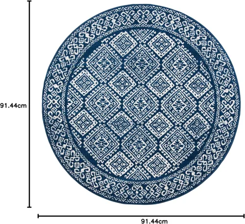 Miniatura 268 de Safavieh - Alfombra decorativa de la colección Tulum, modelo TUL264F, estilo marroquí, bohemio y desgastado, no suelta pelusa, para sala, vestíbulo