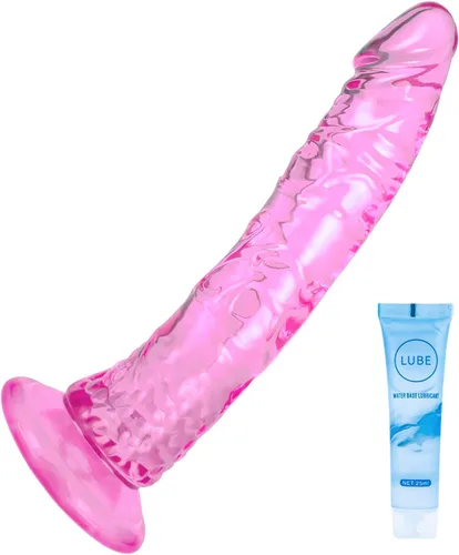 Miniatura 12 de Juguetes sexuales suaves y realistas de 9.4 pulgadas con ventosa para jugar con manos libres, pene grueso azul-morado adecuado para Violeta-Azul