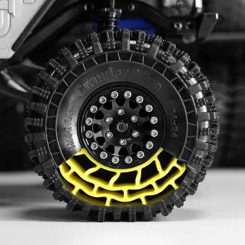 Miniatura 6 de INJORA 1.0 Insertos de goma de silicona y neumáticos de terreno rocoso S5 para actualización de auto a control remoto TRX4M SCX24 1/18 1/24 Crawler