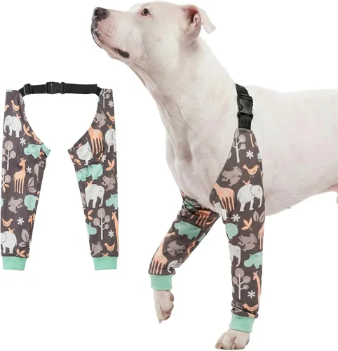 Miniatura 9 de LovinPet Protector de Codo para Perro Manga de Codo Anti-Lamido, Ajustable, Cómodo y Duradero Protector de Pata Delantera para Perros Medianos a
