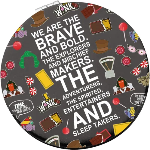 WSNANG Willy - Espejo de maquillaje de chocolate inspirado en los musicales para fanáticos y amantes de la música, regalo para amantes del chocolate