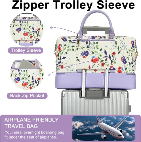 Miniatura 4 de Weekender Overnight - Bolsa de viaje de gran tamaño para hombres y mujeres