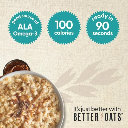 Miniatura 2 de Better Oats Steel Cut - Avena instantánea con semillas de lino Fabricado con granos enteros, granos enrollados, semillas de lino, cocina en 90