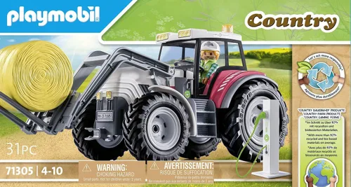 Miniatura 4 de Playmobil Tractor grande con accesorios