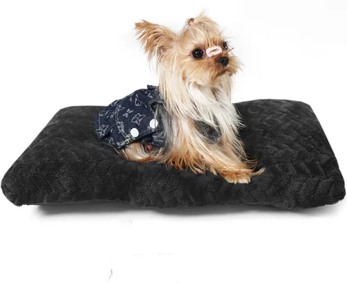 Miniatura 19 de Cama Lavable para Jaula de Perro de 18 Pulgadas Pequeña Antideslizante Impermeable Cálida Acogedora Suave para Mascotas Cachorros, Almohadas