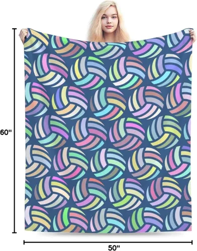 Miniatura 10 de Manta morada con patrón divertido de pelota de golf, ropa de cama suave, cálida y acogedora, manta de franela de vellón de felpa, regalos para niños