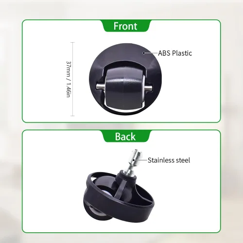 Miniatura 2 de Conjunto de bola de repuesto para rueda delantera compatible con iRobot Roomba S Series s9 y s9+, paquete de 2 unidades.