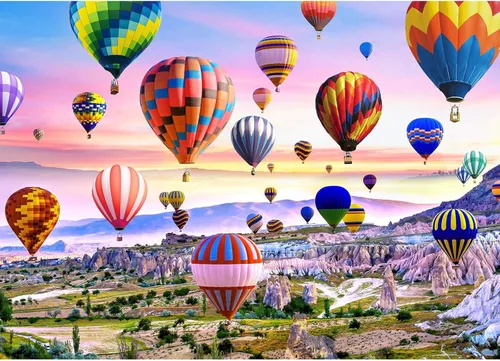 Rompecabezas para adultos de 1000 piezas para adultos – Globos de aire caliente estilo paisaje rompecabezas juego de juguetes regalo