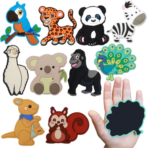 Miniatura 13 de SUPINEEDO Imanes de Nevera para Niños, Imanes de Nevera de Animales para Niños Pequeños de 1 a 3 años, Imán de Respaldo Completo para Bebés, Lindos
