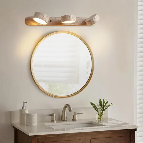 Miniatura 10 de Apliques de pared de travertino, accesorios de iluminación de piedra, iluminación de pared, lámparas de pared para sala de estar, dormitorio, LED