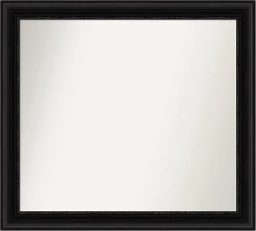 Miniatura 616 de Amanti Art Espejo personalizado, espejo de baño negro puente, espejo de pared o espejo de tocador de baño sobre el fregadero (26 x 26 pulgadas)