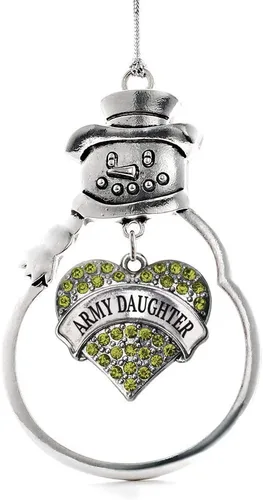 Miniatura 99 de Colgante de plata con diseño de Detroit con forma de corazón y muñeco de nieve con circonitas cúbicas