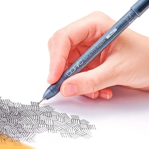 Miniatura 2 de Copic Marcadores Multiliner 0.1 Tinta a base de pigmentos negros 0.1 - Negro