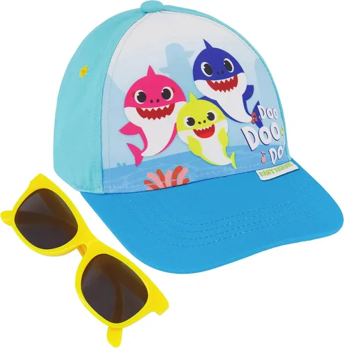 ABG Sombrero para niños de 2 a 4 años Paw Patrol, Thomas, Baby Shark, Mickey Mouse o Batman Gorra de béisbol para niños y gafas de sol