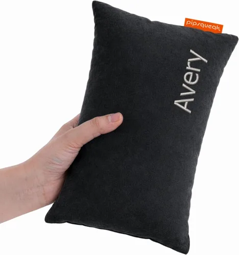 Miniatura 22 de Almohada de microfibra Pipsqueak - Pequeña, Mini, Pequeño - 27.9 x 17.8 cm - Perfecta para viajes, autos, aviones, camping, perros, niños pequeños