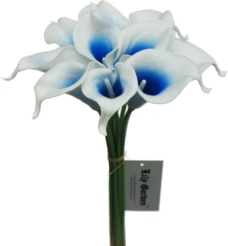 Miniatura 6 de Ramos de flores artificiales de lirio de cala Picasso (negro y blanco)