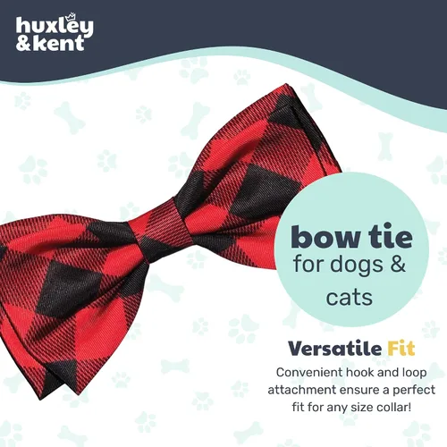 Miniatura 8 de Huxley & Kent Pajarita para mascotas para perros y gatos – Accesorio ajustable para collar de gancho y bucle para vacaciones de otoño – Lindo