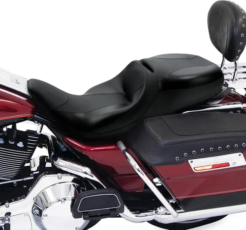 Miniatura 2 de TCT-MOTORPARTS Almohada de Asiento para Conductor y Pasajero Negro Compatible con Harley Touring Electra Glide Ultra Classic Standard FLHTC 1997-2007