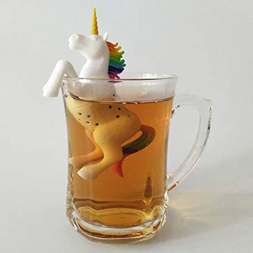 Miniatura 2 de Lindo caracol forma de silicona bolsa de té soporte infusor de té filtros de té de infusión de té de unicornio colador de té forma más empinada