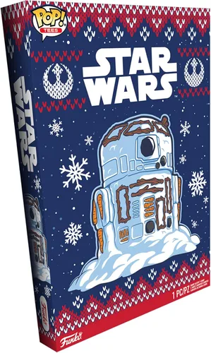 Miniatura 2 de Funko Pop Boxed Tee Star Wars Holiday - Muñeco de nieve R2-D2 - S - Camiseta - Ropa - Idea de regalo - Camiseta de manga corta para adultos, unisex