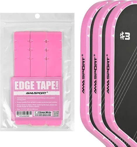 Miniatura 76 de PICKLETECH Cinta de protección de pala de pickleball – Protector de borde de cabeza de paleta – Cinta de protección de borde de raqueta ajuste