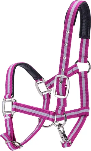 Miniatura 9 de Cabestros ajustables para caballos, correas y accesorios de nailon resistente, acolchados con espuma antirozaduras acolchada en la corona y la nariz
