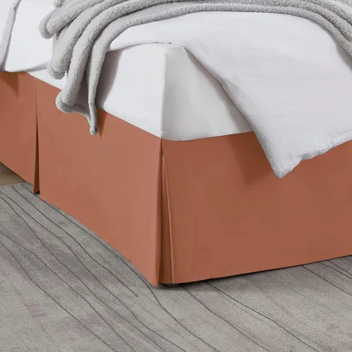 Miniatura 36 de Nestl Falda de cama individual blanca – Falda de cama de tamaño individual de 14 pulgadas de caída – Faldas de cama de microfibra cepillada – Falda