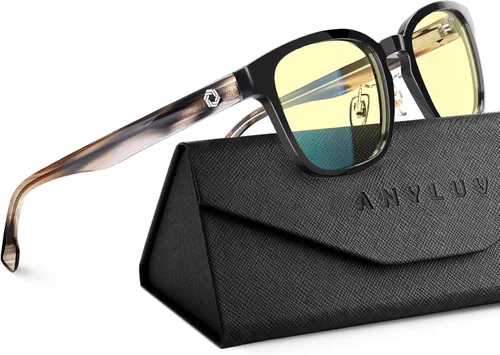 Miniatura 18 de ANYLUV Gafas de luz azul para hombres y mujeres, gafas de juegos de computadora, antifatiga ocular, ligeras, con bloqueo de luz azul