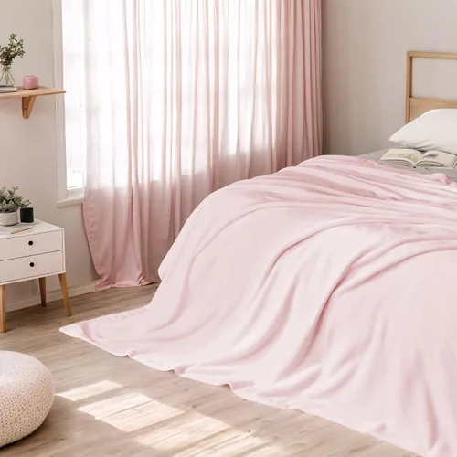 Miniatura 54 de NICETOWN Manta de Vellón Rosa para Sofá, Decoración Navideña Suave y Mullida de Felpa Manta de Regazo de Franela de Lujo para Niños, Súper Acogedora