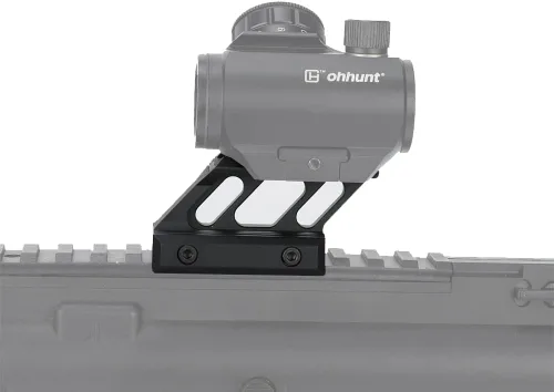 Miniatura 3 de ohhunt Montaje en elevador 1 pulgada de altura Picatinny Rail Voladizo Diseño Negro