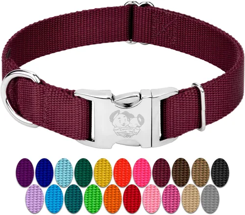 Miniatura 10 de Country Brook Petz – Collar de nailon premium para perro con hebilla de metal para razas pequeñas, medianas y grandes - Más de 10 colores cálidos